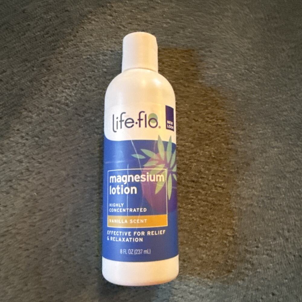 Life-flo Magnesium Lotion Concentrated Magnesium Chloride Calms soothes New 8 oz